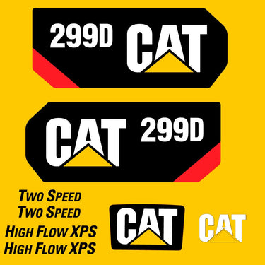 FITS 299D CATERPILLAR SKID STEER - REPLACEMENT DECALS STICKERS